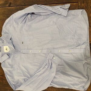 Lacoste Men's Light Blue Gingham Shirt
